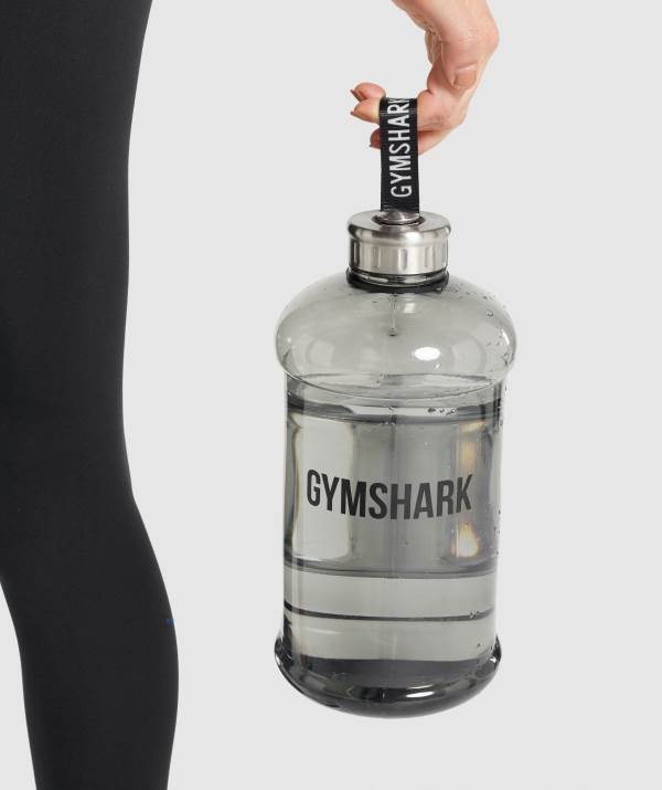 Gymshark 2.2L Wasserflasche Herren Schwarz | 1028XDPFO