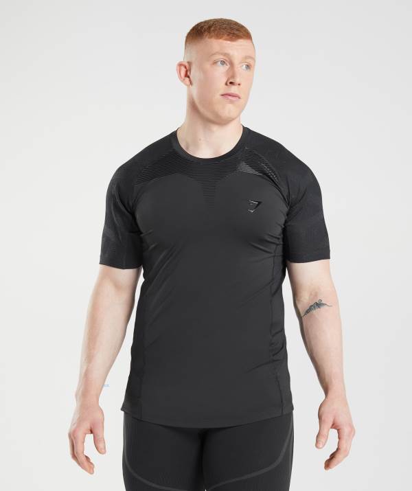 Gymshark 315 T-Shirt Herren Schwarz | 9610BVNYD