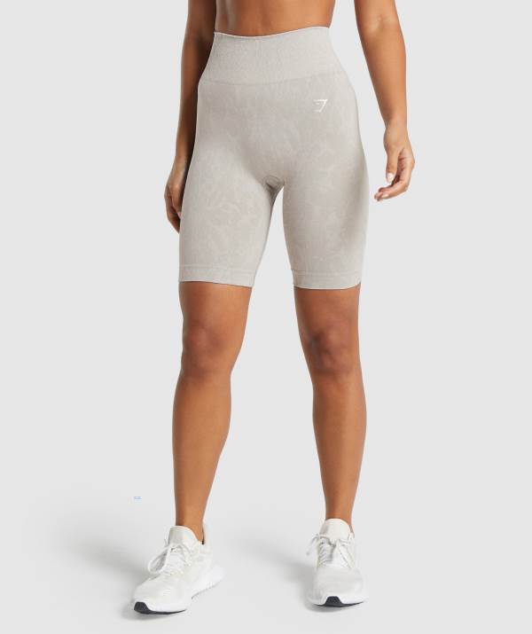 Gymshark Adapt Animal Seamless Cycling Kurze Hose Damen Grau | 2571OACPH