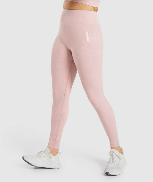 Gymshark Adapt Camo Seamless Leggings Damen Hellrosa | 2319YUGQH