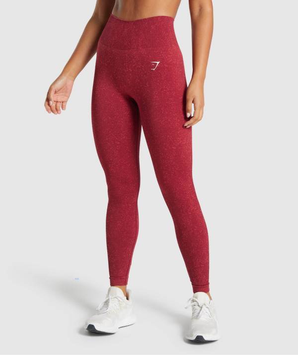 Gymshark Adapt Fleck Seamless Leggings Damen Bordeaux | 4910WITSL