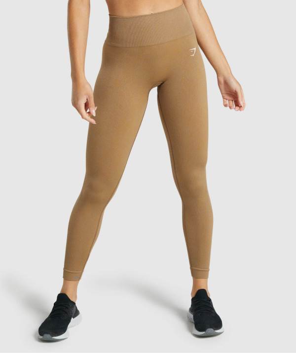Gymshark Adapt Fleck Seamless Leggings Damen Hellbraun | 6218COYNZ