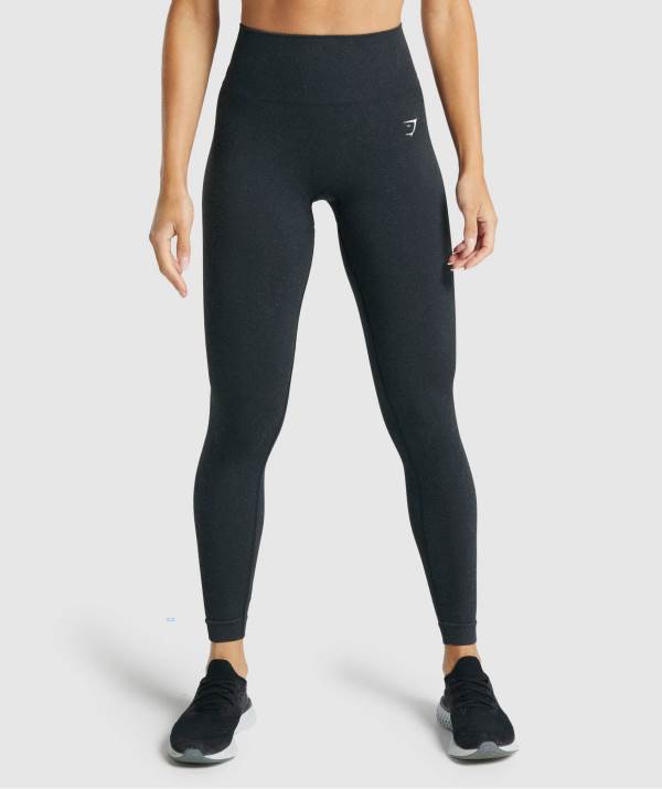 Gymshark Adapt Fleck Seamless Leggings Damen Schwarz | 9487QBPTK