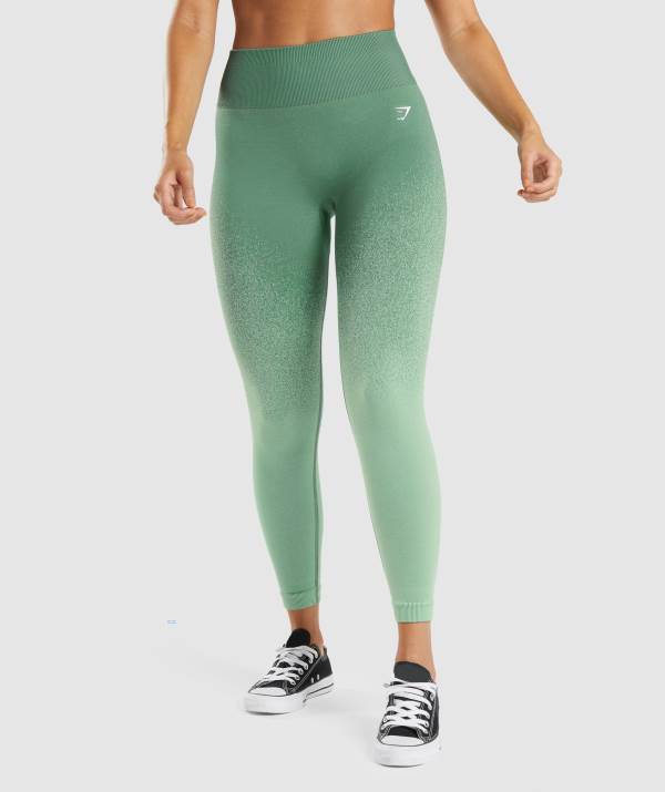 Gymshark Adapt Ombre Seamless Leggings Damen Grün Hellgrün | 4013SEFOK