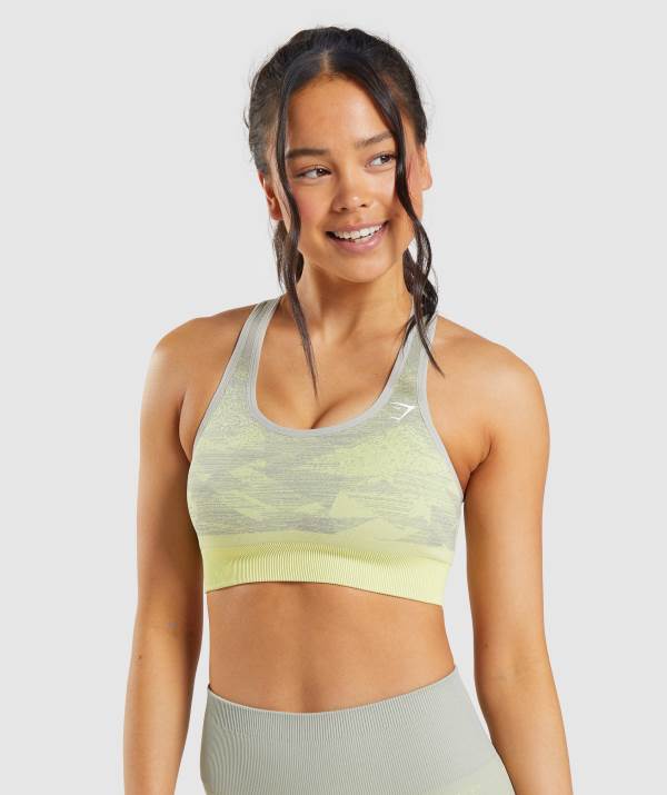 Gymshark Adapt Ombre Seamless Sport BH Damen Grau | 8257KSOAN
