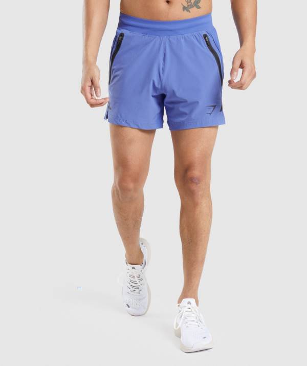 Gymshark Apex 5" Perform Kurze Hose Herren Blau | 7962CLYHO