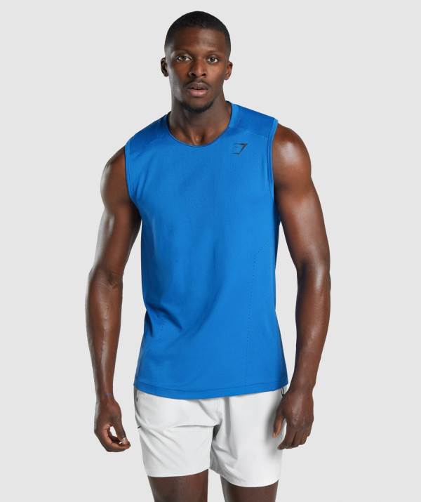 Gymshark Apex Muskelshirt Herren Blau | 9867WBINF