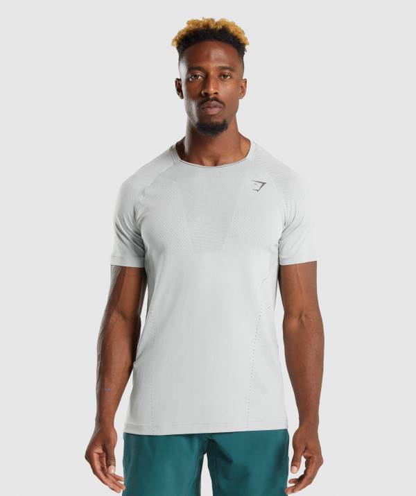 Gymshark Apex Perform T-Shirt Herren Hellgrau Grau | 4963TYSDB