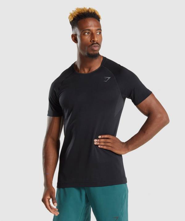 Gymshark Apex Perform T-Shirt Herren Schwarz | 7291MWIBA