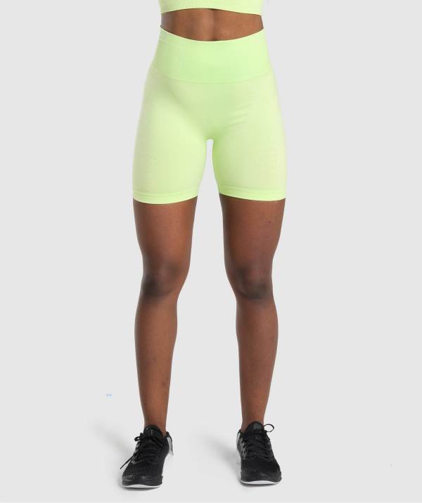 Gymshark Apex Seamless Kurze Hose Damen Grün Hellgrün | 1690BSNPY