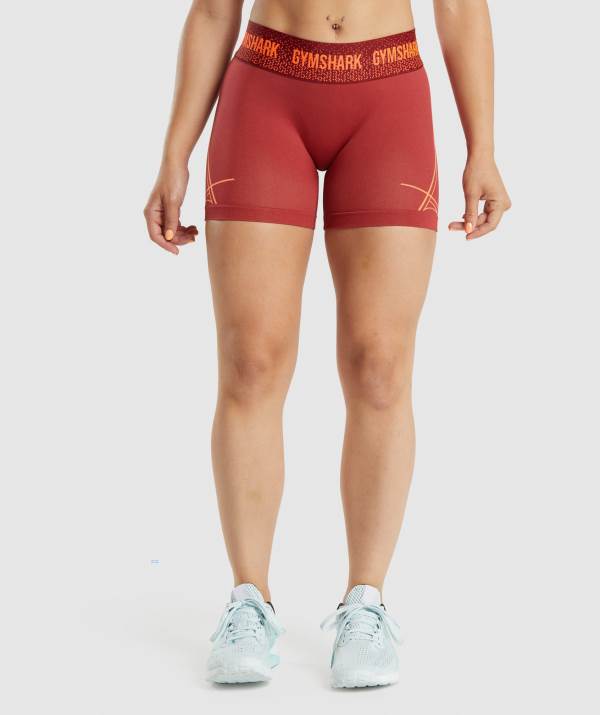 Gymshark Apex Seamless Low Rise Kurze Hose Damen Bordeaux | 6890KFETD