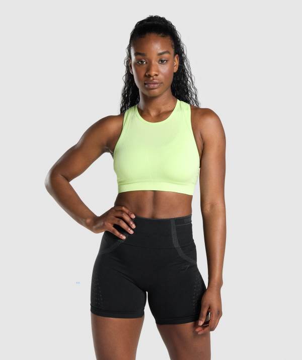Gymshark Apex Seamless Sport BH Damen Grün Hellgrün | 8974NPJKB
