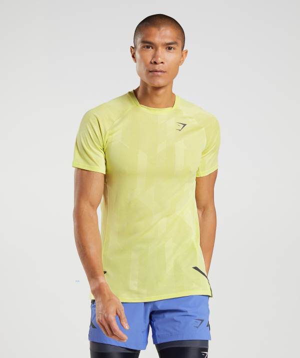 Gymshark Apex T-Shirt Herren Weiß Grün | 4130CLXYD