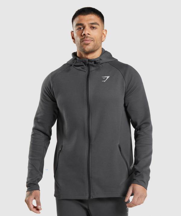 Gymshark Apex Technical Jacke Herren Schwarz Grau | 6149FBIDV