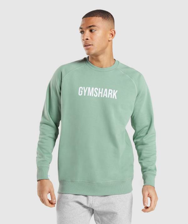 Gymshark Apollo Crew Pullover Herren Blau | 0718AJHFZ