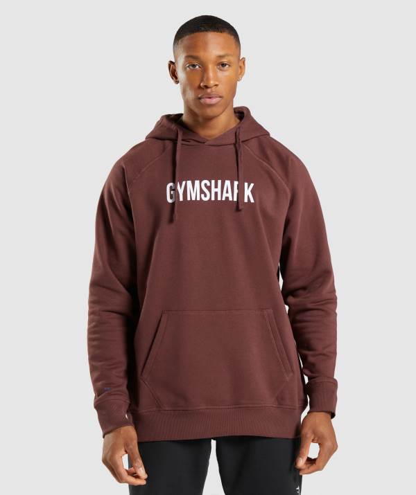 Gymshark Apollo Hoodie Herren Rosa Braun | 3582WEYJS