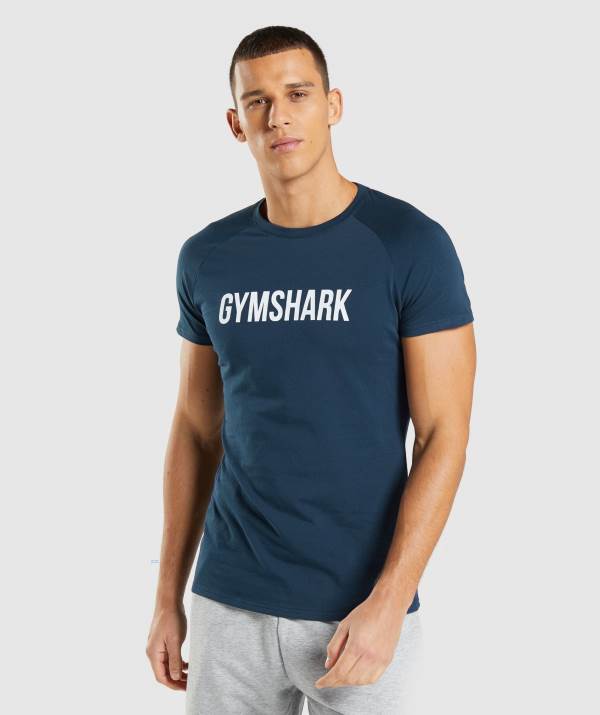 Gymshark Apollo T-Shirt Herren Navy | 2796XQECA