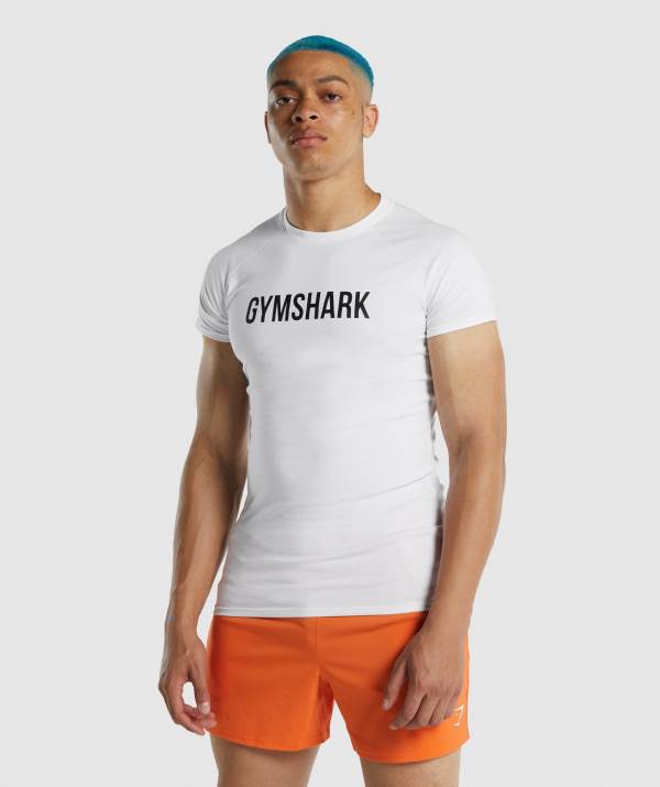 Gymshark Apollo T-Shirt Herren Weiß | 1276YCWNA