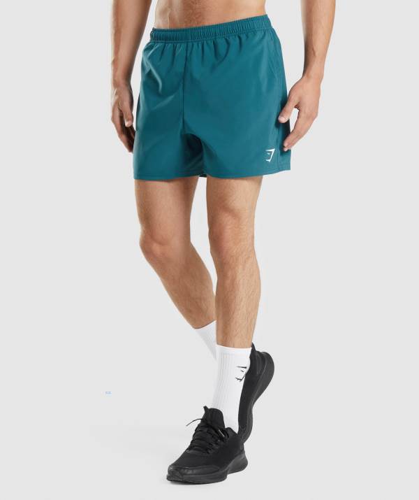 Gymshark Arrival 5" Kurze Hose Herren Türkis | 2487IKBTC