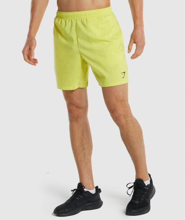 Gymshark Arrival 7" Kurze Hose Herren Gelb | 4706DCZTK