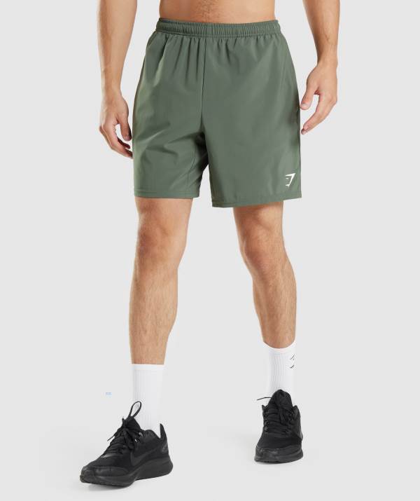 Gymshark Arrival 7" Kurze Hose Herren Grün | 0968GLHCE