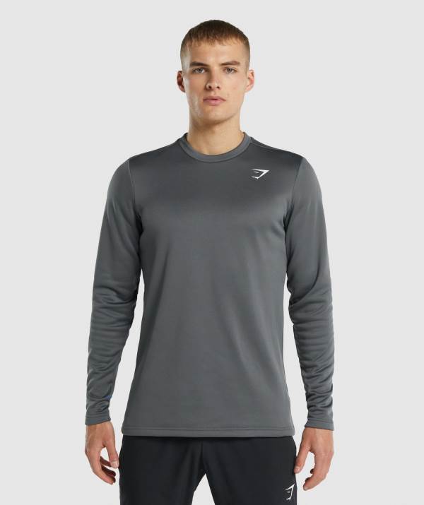 Gymshark Arrival Crew Sweatshirt Herren Tiefesgrau | 0819YFZVO