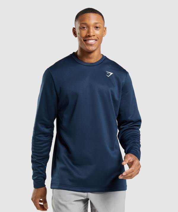 Gymshark Arrival Crew Sweatshirt Herren Navy | 5093ERMPN
