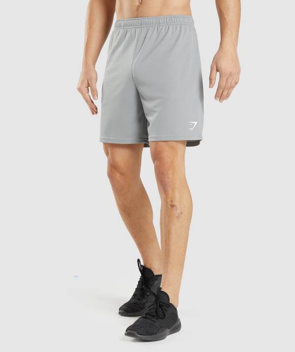 Gymshark Arrival Gestrickt Kurze Hose Herren Grau | 4785JWIHY