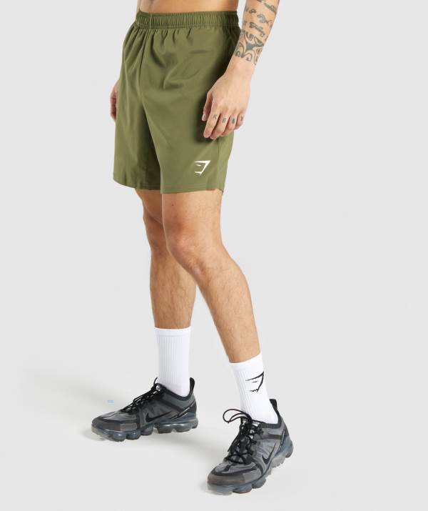 Gymshark Arrival Kurze Hose Herren Dunkelgrün | 9740MTWAP