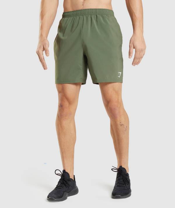 Gymshark Arrival Kurze Hose Herren Olivgrün | 4108CBLOY