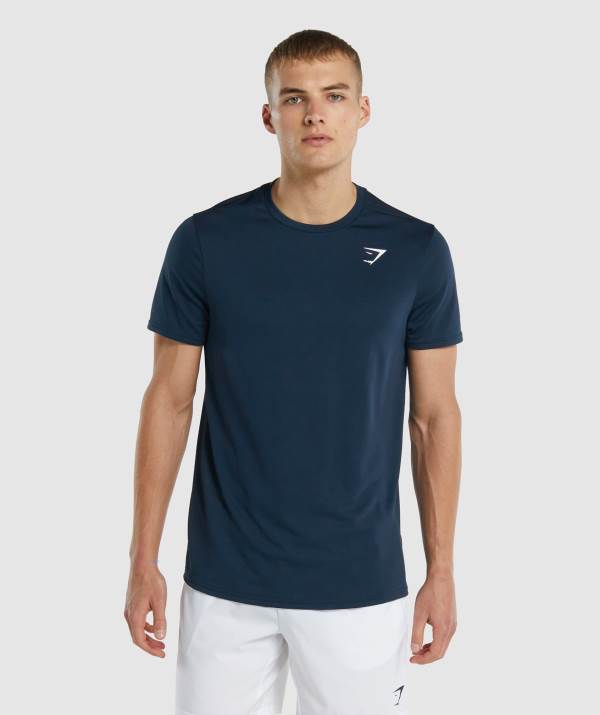 Gymshark Arrival Regular Fit T-Shirt Herren Navy | 0629PHLNI
