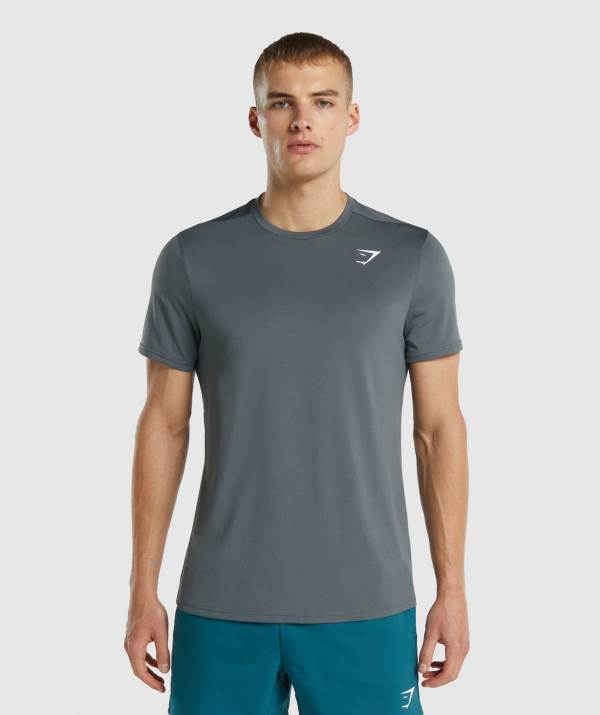 Gymshark Arrival Regular Fit T-Shirt Herren Tiefesgrau | 5201XMJCN