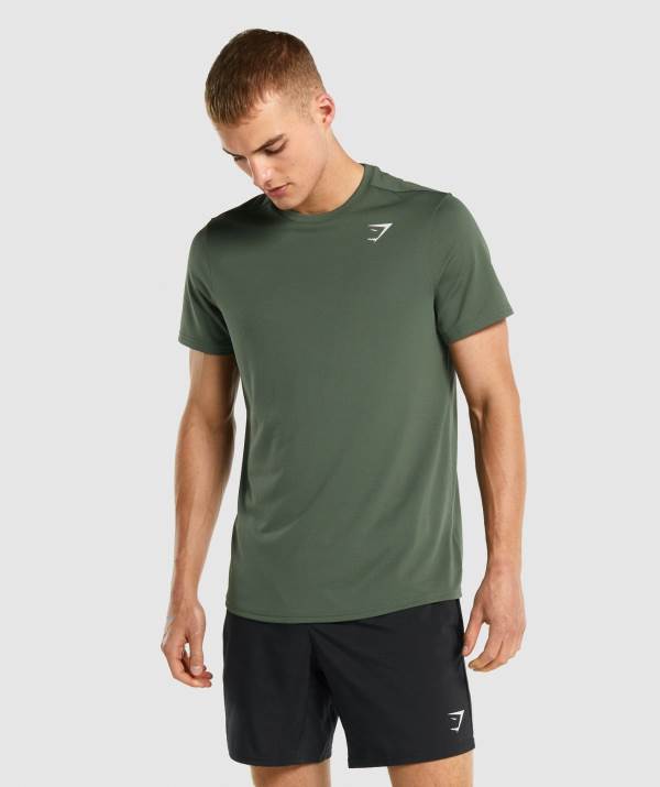 Gymshark Arrival Regular Fit T-Shirt Herren Grün | 9723NJYMG