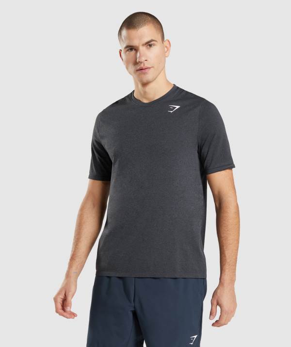 Gymshark Arrival Seamless T-Shirt Herren Schwarz | 4618DZNOS