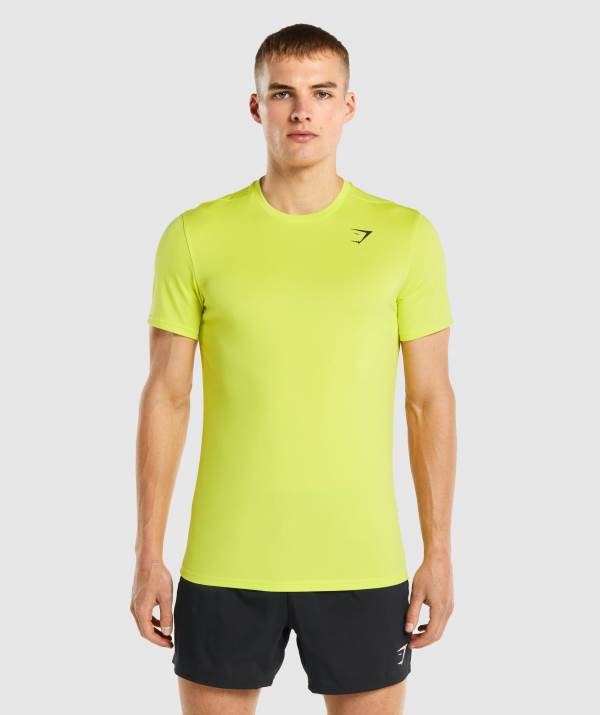 Gymshark Arrival T-Shirt Herren Gelb | 3180IPLTA
