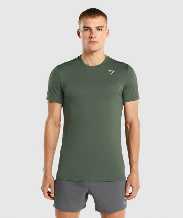 Gymshark Arrival T-Shirt Herren Grün | 3487REPCN