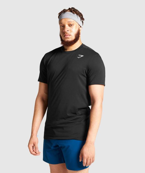 Gymshark Arrival T-Shirt Herren Schwarz | 7832UZRTD