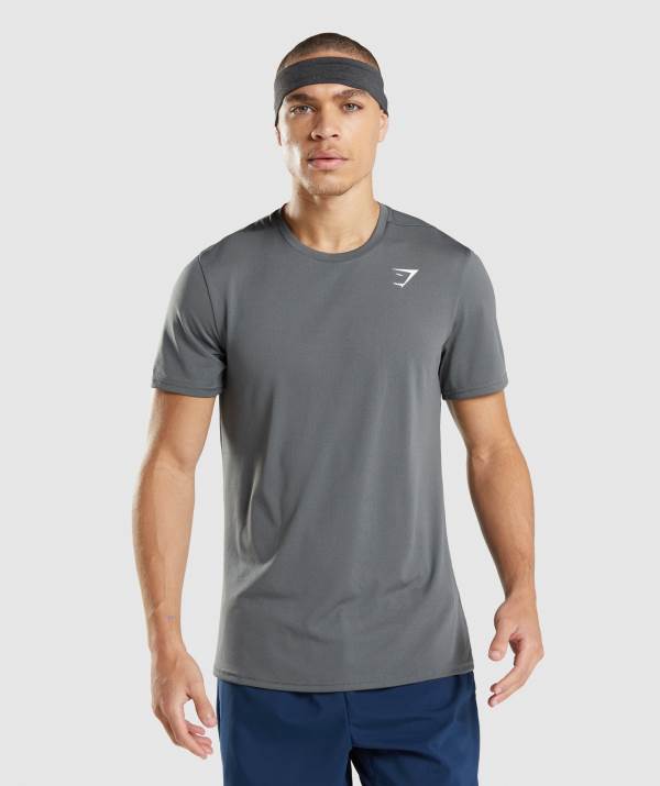 Gymshark Arrival T-Shirt Herren Tiefesgrau | 6480FGPYK