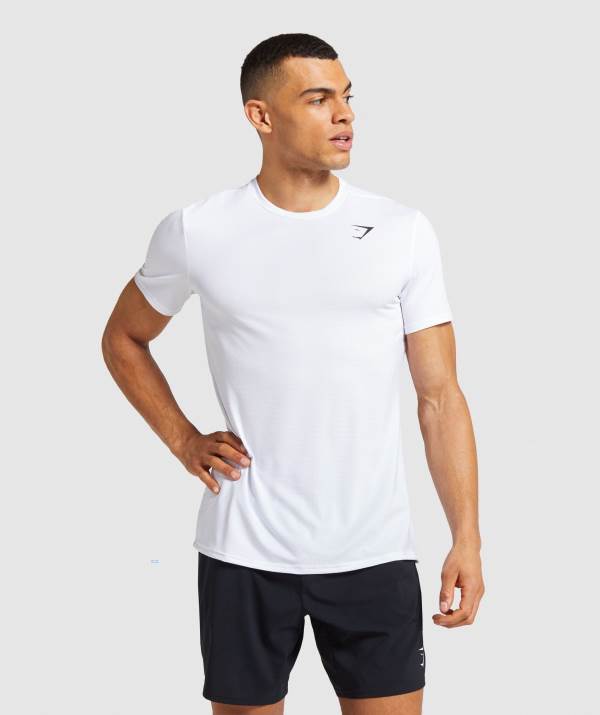 Gymshark Arrival T-Shirt Herren Weiß | 1394XHCMT