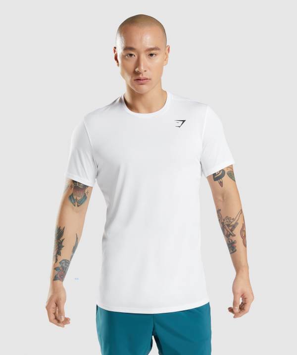 Gymshark Arrival T-Shirt Herren Weiß | 8197ROLEU