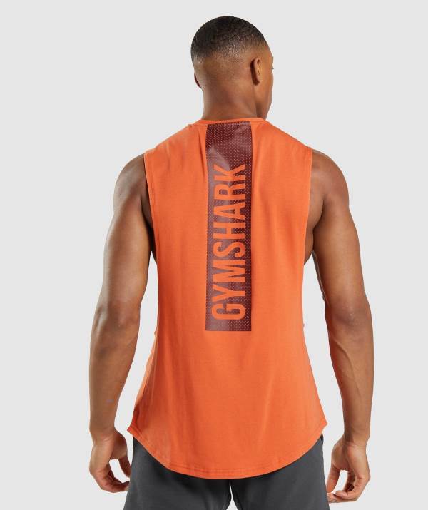 Gymshark Bold Drop Arm Muskelshirt Herren Orange | 4620MFZGW