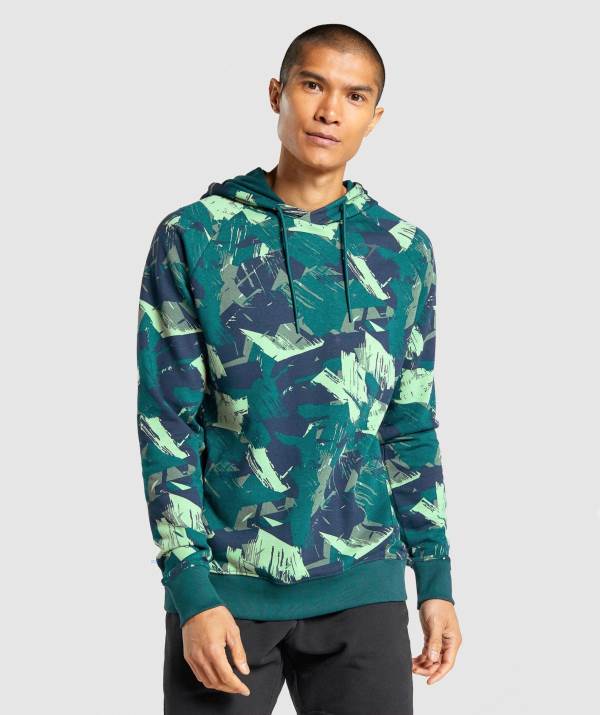 Gymshark Bold Hoodie Herren Grün | 0638OVRNC