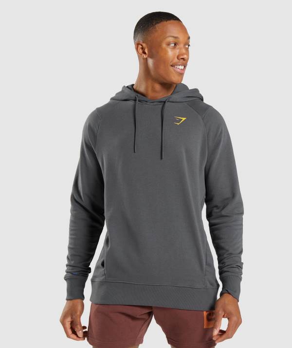 Gymshark Bold Hoodie Herren Schwarz Grau | 2037QZISU