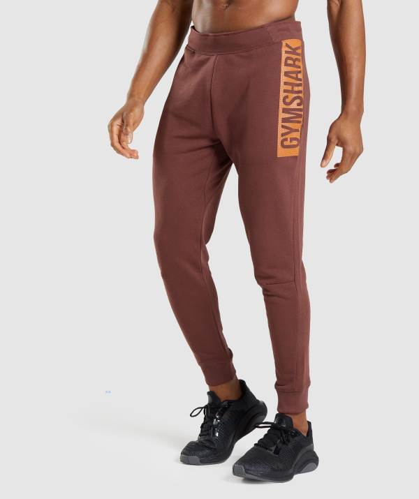 Gymshark Bold Jogginghose Herren Rosa Braun | 3209MQXLR