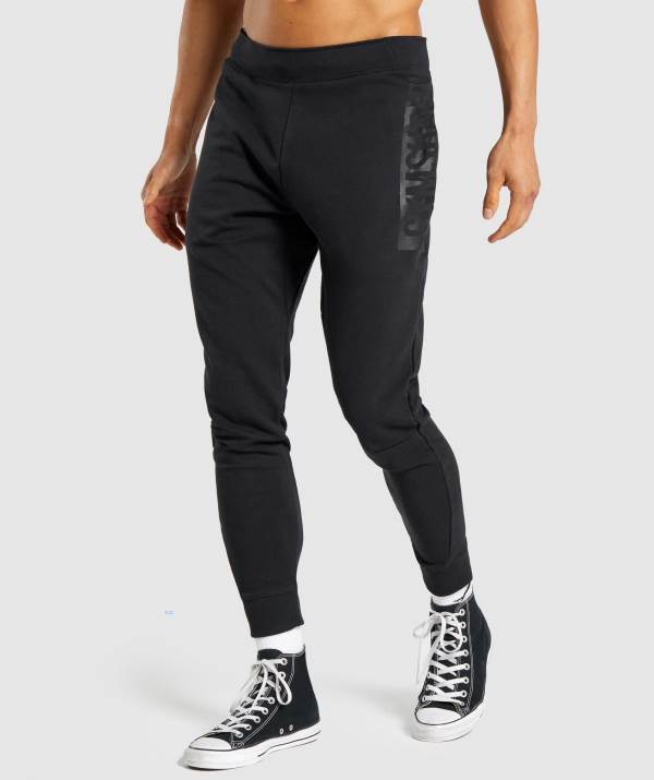 Gymshark Bold Jogginghose Herren Schwarz | 1809WROBS