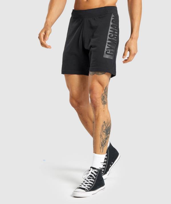 Gymshark Bold Kurze Hose Herren Schwarz | 1243FSTBX