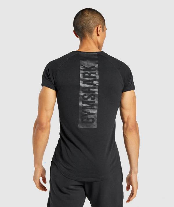 Gymshark Bold T-Shirt Herren Schwarz | 2517UWDCF