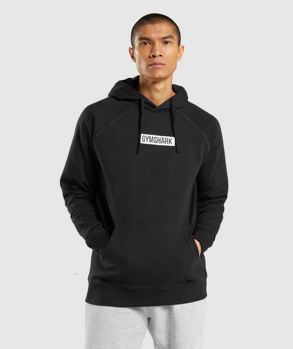 Gymshark Central Hoodie Herren Schwarz | 9653CIYUM