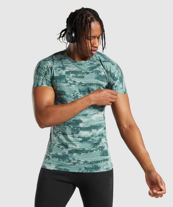 Gymshark Chalk T-Shirt Herren Hellgrün | 1048ODPUZ