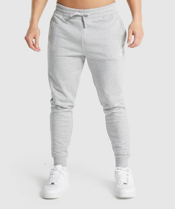 Gymshark Crest Jogginghose Herren Hellgrau | 5732ZKGOP